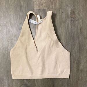FP movement Tan Ribbed Tank Top
